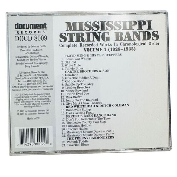 MISSISSIPPI STRING BANDS - Complete Recorded Works 1928-1935 (CD, 1997, Import ) - Picture 2 of 5